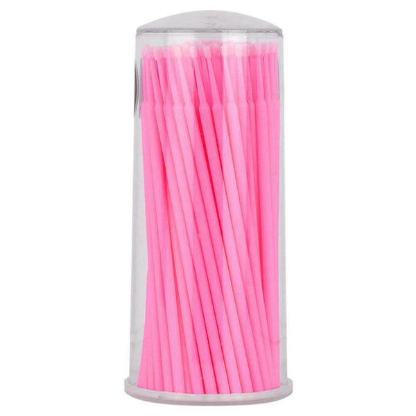 100pcs Eyelash Extension Supply Regular MicroBrush Cotton Swab Makeup