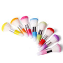 Portable Nail Dust Brush Soft Fiber Cleaning Brush Face Powder Beauty Brush