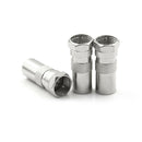 5PCS F Male Plug To IEC DVB-T TV PAL Male Straight Coax Coaxial RF Adapter BX