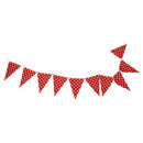2.5m handmade Polka Dot Party Bunting Flags/Banners/Pennants Outdoor Decora L9I7