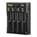 18650 Charger 4 Slot Usb 21700 Aa Aaa 26650 Smart Lithium Battery Nimh Batt