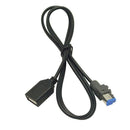 USB Female to AUX-In 4Pin Car Audio Player Adapter Cable for Subaru Forester XV
