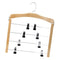 2PCS WOODEN 4 LAYER PANTS HANGER CLOSET SKIRT JEANS SLACK HANGERS STORAGE RACKS