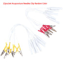 12Pcs/Set Alligator Clip Cable Electronic Acupuncture Treatment Instrume 3C