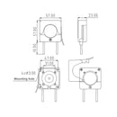 Peristaltic Pump Head With Tube Mini Small Flow Stepper Motor OEM Package