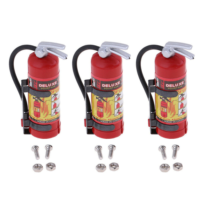 3 Pack 1:8 1:10 Scale RC Simulation Fire Extinguisher DIY Parts Accessory