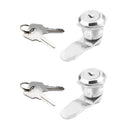 2x Cabinet Box Cylinder Lock Locking Plate Lock Handle Key for Drawer  KVV