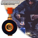 Camping Gas Stove Safe Switching Flat Tank Cylinder Valve Adapter for Picnic