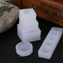 5pcs/set Crystal Silicone Semi-circle Mold Pendant Jewelry Making Mould
