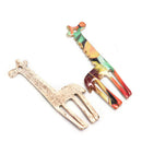 10Pcs Enamel Alloy Printing Animal Giraffe Charms Pendant Jewelry Craft Making