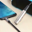 1.5m XLR 3pin Female to 3.5mm Stereo TRS Male Audio Adapter Cable for Microphone