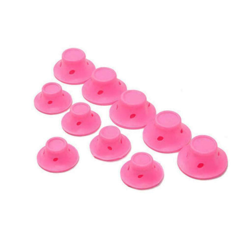 10pcs Silicone Hair Curler Magic Hair Care Rollers Heat No Styling Hair J1R0