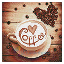 Coffee 5D Full Drill Diamond Painting Embroidery DIY Cross Stitch Decor