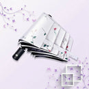 Fully Automatic Small Fresh Umbrella Rain Woman Three Fold Umbrella Floral