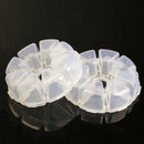 2Pcs Nail Art Rhinestones Beads Display Box Storage Case 8 Compartments
