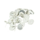 48 Pcs Round Earring Base Cabochon Setting Earring Base Ear Pin Stud 12mm