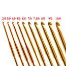 10Pcs Alumina Crochet Hook Set DIY Knitting Needles Home Knitting Sewing Tools
