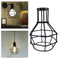 Wire Frame Pendant Light Loft Ceiling Lamp Shade Home Decor Lamp Covers Home Bar