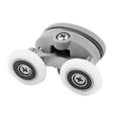 4x Twin Shower Glass Door Top / Bottom Rollers Runners Wheels Pulleys 23mm