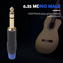 6.35 mm ABS Microphone Amplifier 6.35mm Connectors 3-Pole Stereo Audio Plugs