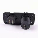 Waterproof 12-24V 12V Car Cigarette Lighter Power Socket Plug with Panel Vo