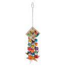 2 Pcs Bird Swing Toys,Parrot Chewing Toys,Colorful Parrot Cage Hanging Decor