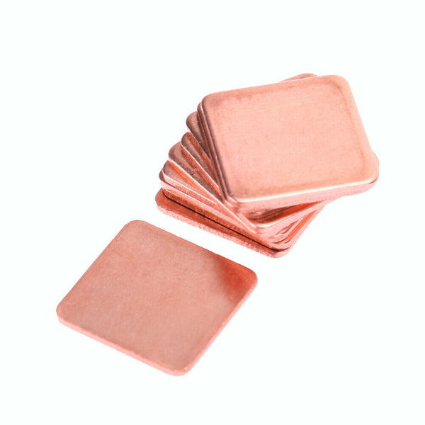 10 pcs 15mmx15mm 1.0mm Heatsink Copper Shim Thermal Pads for Laptop