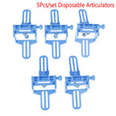 5Pcs Dental Disposable Blue Simple Denture Articulators For Dental Lab Tool FT