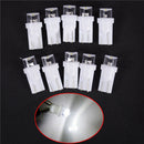 10Pcs Automotive LED Lights T10 1LED Concave Head Insert Bubble Instrument Laï¼D