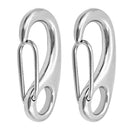 2 Lobster Packs with 2 "Heavy Duty 304 Stainless Steel Door Spring Clip for