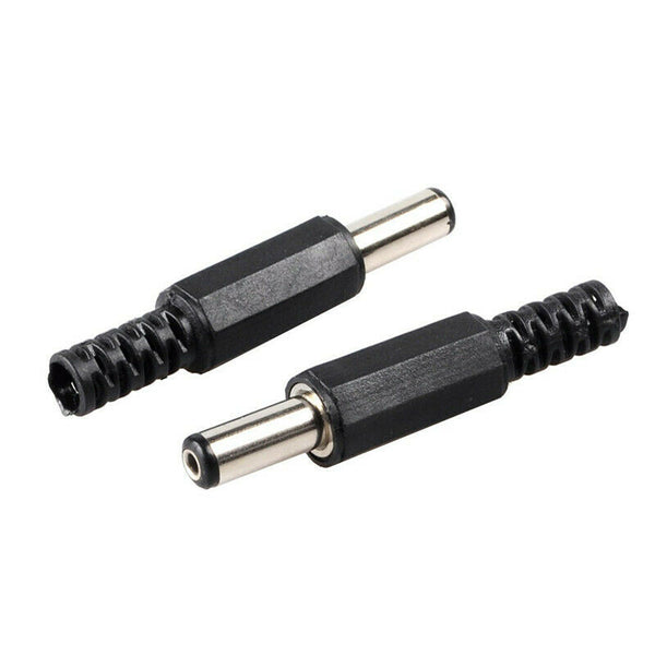 50 Pcs 5.5x2.5mm Male Solder DC Power Barrel Tip Plug Jack Straight Connect X7J9