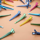 50pcs Colorful Single Prong Alligator Hair Clips Aluminum Flat Hairpins