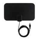 Flat Indoor HD Signal Amplifier Digital Antenna HDTV 50 Miles Range VHF-UHF F7P8