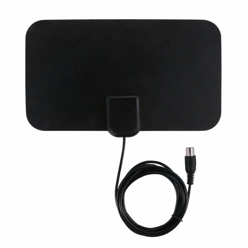 Flat Indoor HD Signal Amplifier Digital Antenna HDTV 50 Miles Range VHF-UHF F7P8