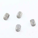 Motorbike 14x12MM Car Gray Wheel Tyre Tire Valve Dust Stem Air Cap Pack of 4