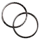 Carbon Fiber Door Audio Speaker Covers Trim Loudspeaker Decorative Circle R D4N5