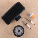 Oil Fuel Air Filter Spark Plug fit for Kawasaki FR651V FR691V FR730V FS481V Hf