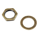 10Pc Guitar Bass Nuts with Lock Washer Set for Electric Guitar Bass Parts