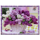 DIY Crystal 5D Lavender Flowers Painting Cross Stitch Diamond Kits R8H5