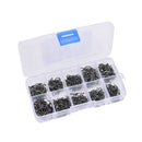600 Pcs 3# -12# Carbon Steel Fishing Hook Durable  Jig Head Fishing Tackle ne OZ