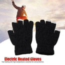 Heating Gloves Winter Hand Warmer Heated Knitted Mittens USB Long-Lasting P U2P4
