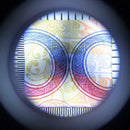 10X Optical Lens Metal Handheld Scale LED Handle Magnifier Magnifying Glass