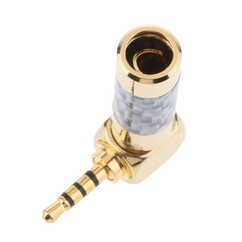 3x 2.5mm Stereo Male Adapter Jack Plug DIY Solder 4 Pole Audio Connector