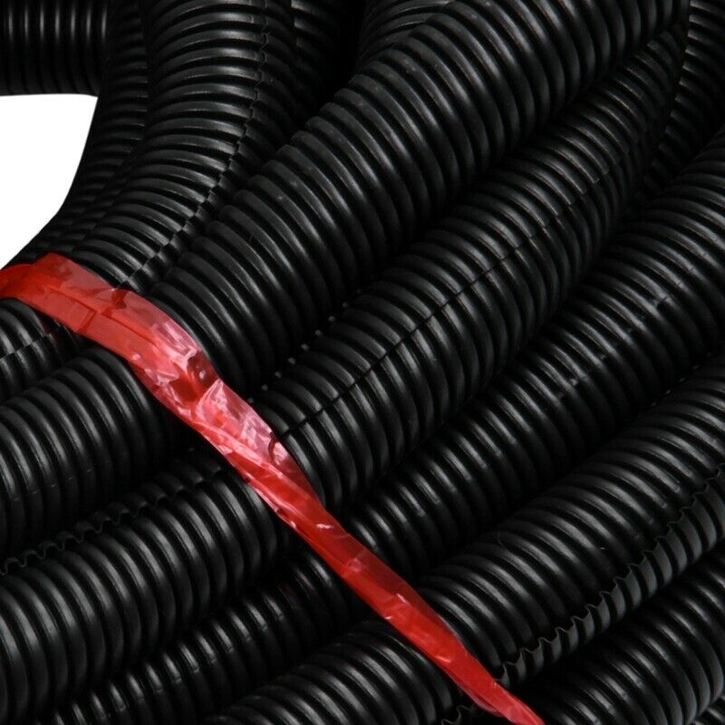 100 Ft. 3/4 inch Split Wire Loom Conduit Polyethylene Tubing Black Color Sl V6G4