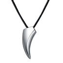 Pop Men's Jewelry Stainless Steel Titanium Wolf Tooth Pendant Necklace Gift Hot!