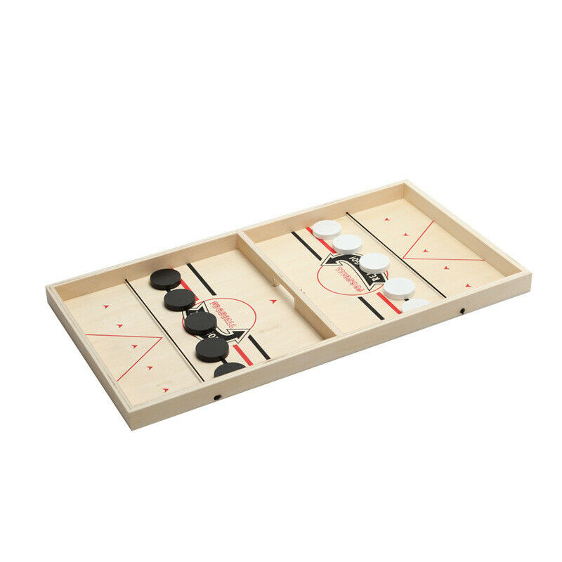 Large Wood-Table Hockey Toys Sling Puck Paced Party Funny Game for Kids Family