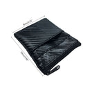 Men Women Leather Coin Card Key Wallet Pouch Carbon Fiber Mini Purse Zipper Bag