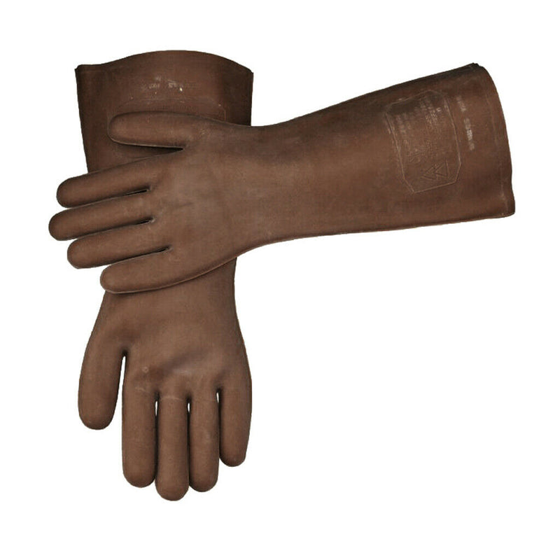 1 Pair Rubber Electric Safety Gloves, Free Size