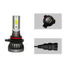 2PCS 9012 LED Headlight Conversion Kit High Low Beam 6000K IP68 YPS