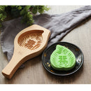 1pc Chinese Traditional Mid-autumn Festival Wooden Mooncake Mold Peach